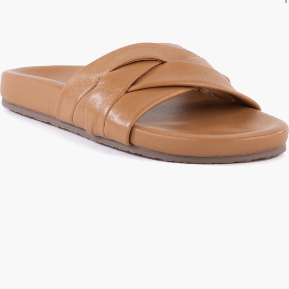 Tan Women's Slide Sandals